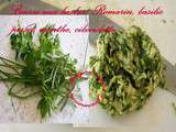 Beurre aux herbes Romarin, basilic, persil, menthe, ciboulette, épices *Explosion de saveurs en bouche