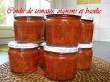 Coulis de tomates, oignons et basilic De bonnes conserves pour l' hiver ♥