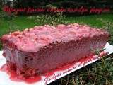 Muffin géant citronné *façon cake* à la praline rose de Lyon *glaçage rose* Vous verrez la vie en rose:-)