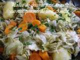 Poêlée de légumes, chicorée pain de sucre, carottes, pommes de terre Amélie Au cuit vapeur