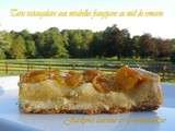 Tarte pâte sablée à la crème aux mirabelles sur fond de frangipane au miel de romarin*Succulente
