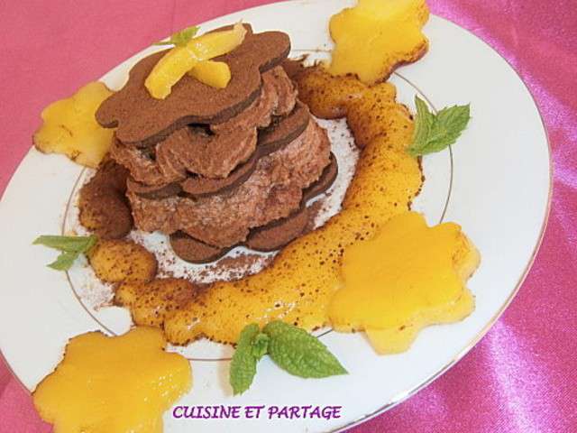 Tuiles chantilly chocolat croustillant et framboises - Cuisine et mode