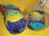 Rainbow mug cake