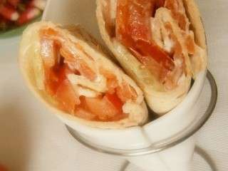 Wraps saumon /crudités sauce légère