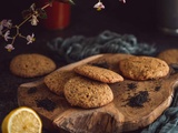 Cookies au citron, pavot et poudre d’amande