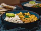 Curry de pois chiche, épinard & riz complet