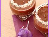 Crèmes au chocolat végétales (recette Marie Chioca)