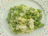 Riz sauté aux navets et petit pois nouveaux