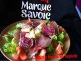 Salade jambon fumée ,saucisson et beaufort de Marque Savoie
