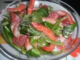 Salade de crevettes au pamplemousse rose