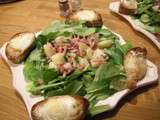 Salade de toasts chauds au Maroilles