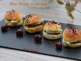 Mini-burgers au foie gras