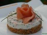 Cheesecake saumon/ciboulette sans cuisson