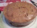 Gâteau d’anniversaire au chocolat et feuillantine praliné