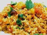 Indienne vidéo Fried rice (riz frit)