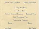 Anciens menus commémorant l’armistice 11 novembre 1918