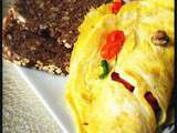 L'omelette au caviar et aux croûtons (ou oeufs de lumpe)