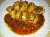 Calamars farcis Sauce Tomate marocaine