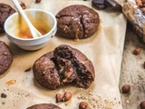 Cookies au chocolat noisettes et caramel