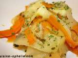 Tagliatelle de carottes et de courgettes – 29kcal