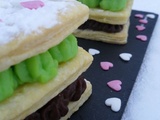 Mille Feuilles Chocolat Pistache pour la Saint Valentin