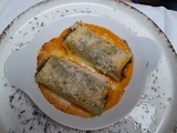 Cannelloni au confit de canard, purée de potiron