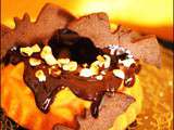 Bundt cake potimarron, noisette, chocolat #Halloween