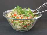 Salade de quinoa aux herbes, tomates et citron confit avec Alter Eco