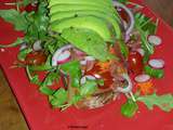 Salade sur tartine