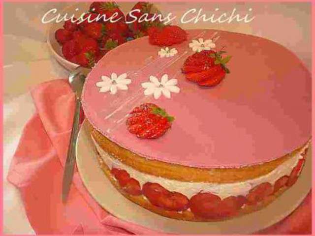 Recettes de Fraisier de Cuisine Sans Chichi : PagesCuisine