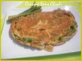 Omelette d'asperges vertes