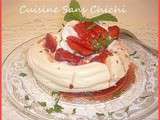 Pavlova aux fraises