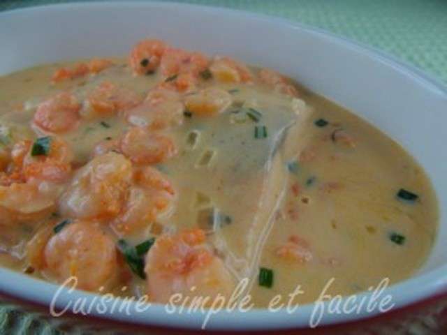 Recettes de Pavé de saumon et Crevettes