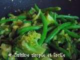 Poêlée de légumes verts