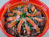 Salade de lentilles au saumon