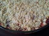 Crumble pommes et fraises