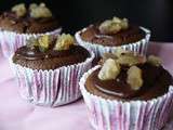 Cupcakes au chocolat et marrons glacés