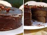 Gâteau chocolat, noisettes et Nutella