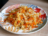 Riz basmati complet, carotte et gingembre