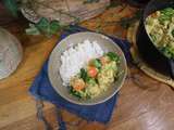 Curry de légumes et riz basmati