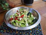 Salade de courgette crues, rééquilibrage alimentaire après les fêtes