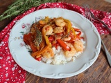 Sauté de crevettes à l’ail et au paprika