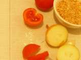 Riz pilaf à la tomate et aux protéines de soja