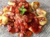 Gnocchis au Parmesan + sauce tomate basilic