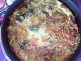 Frittata courgettes/thon/parmesan