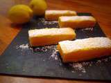 Lemon bars : petits carrés au citron américains