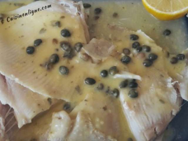 Recettes de Raie et Sauce au citron
