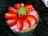 Cupcake mini tarte aux fraises