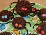 Muffins araignées d'Halloween