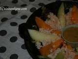 Salade de melon au crabe